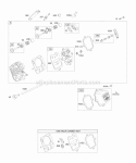 Head KitsGaskets - Valve Valves Diagram and Parts List for 127437-0136-E1  Briggs and Stratton Engine